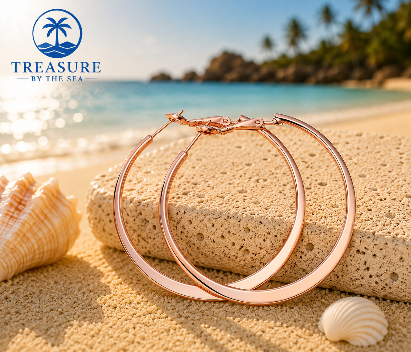 Rose Gold Hoops Stainless Steel