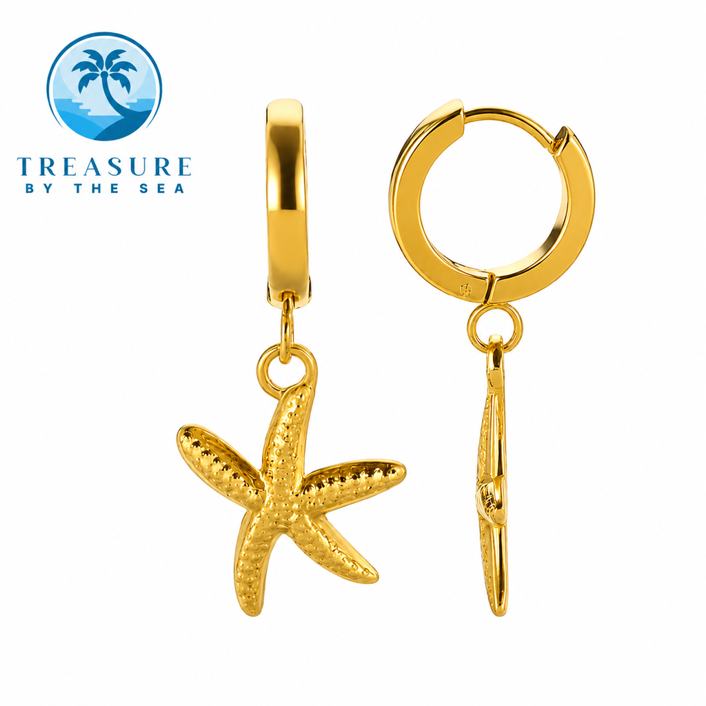 Starfish Earrings Stainless Steel