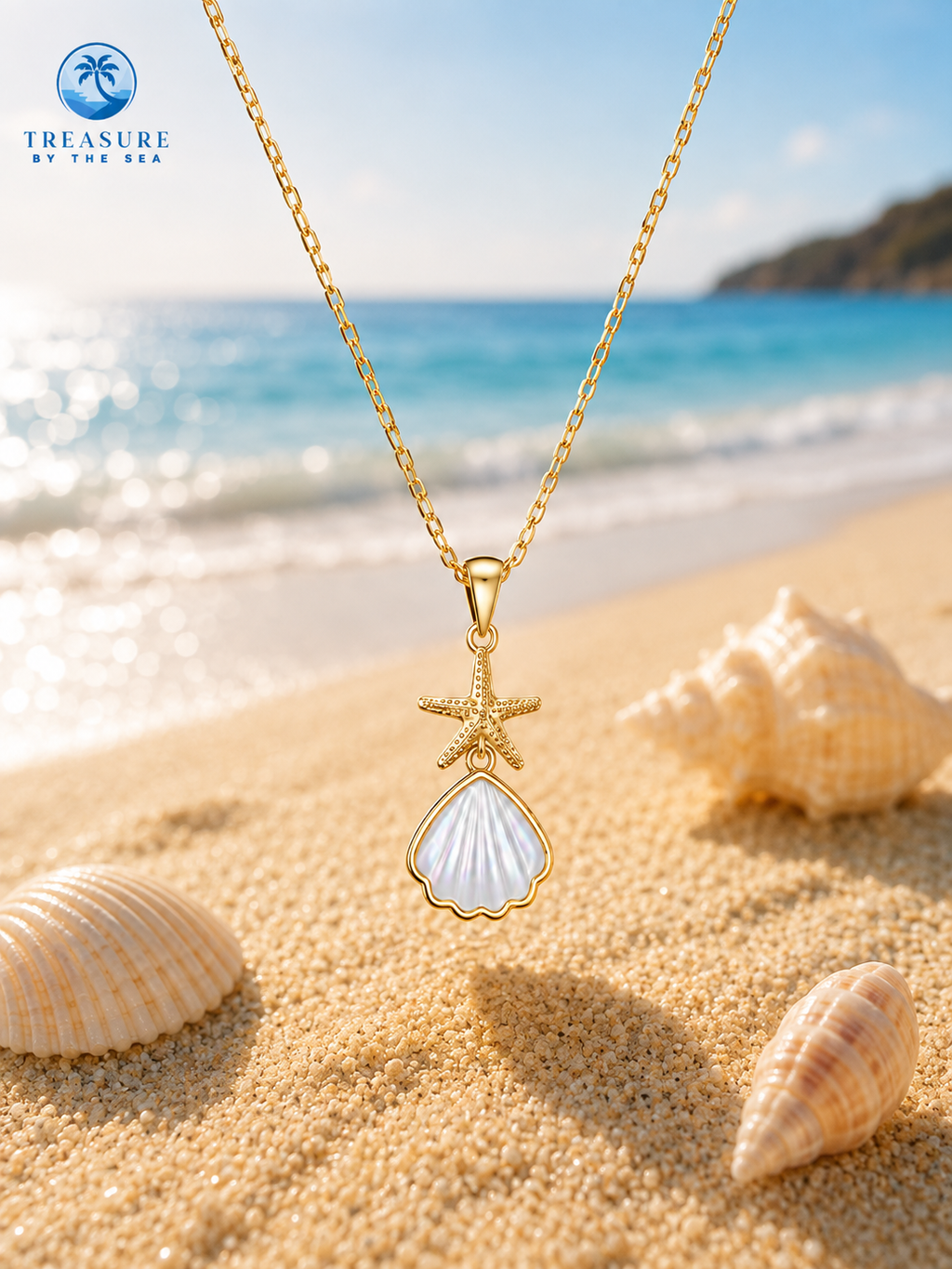 Starfish & Seashell Necklace