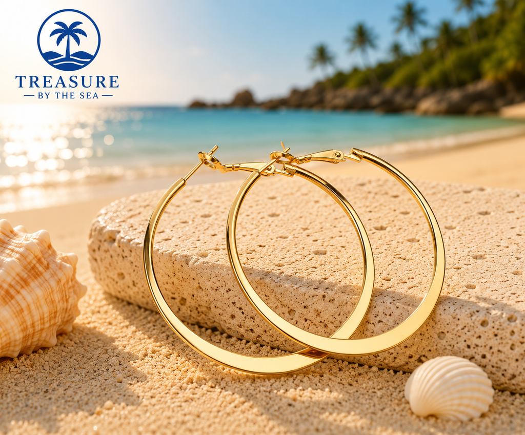 Gold Hoops Stainless Steel
