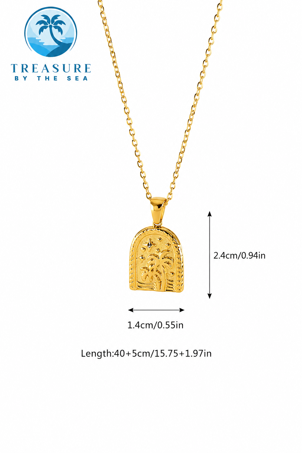 Coastal Paradise Golden Necklace