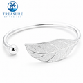 Sterling Silver Leaf Bracelet