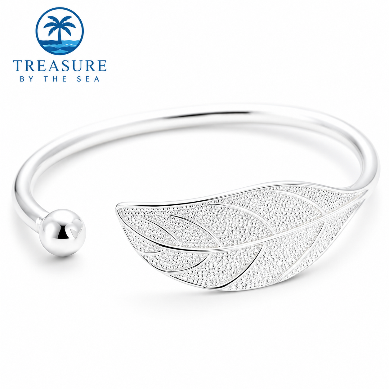 Sterling Silver Leaf Bracelet