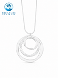 Circle Pendant Sterling Silver Necklace