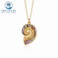Paua Ocean Spiral Necklace