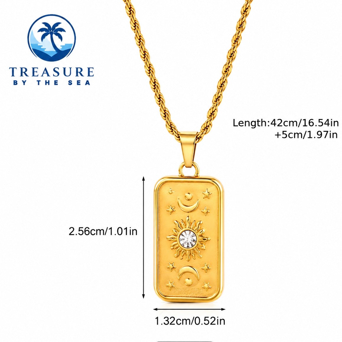 Celestial Sun & Moon Necklace