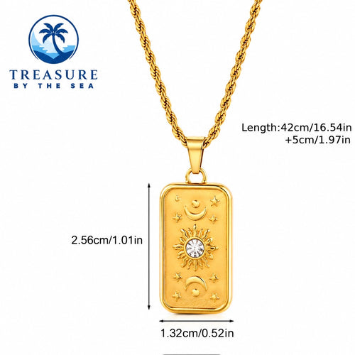 Celestial Sun & Moon Necklace
