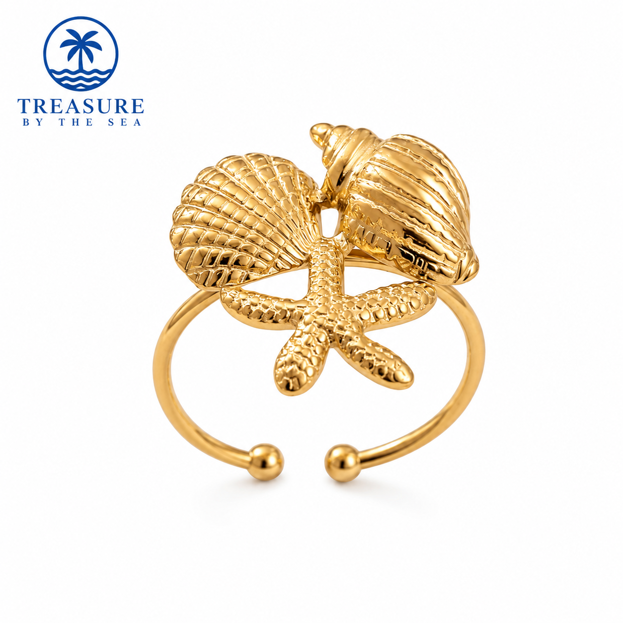 Ocean Treasures Open Ring