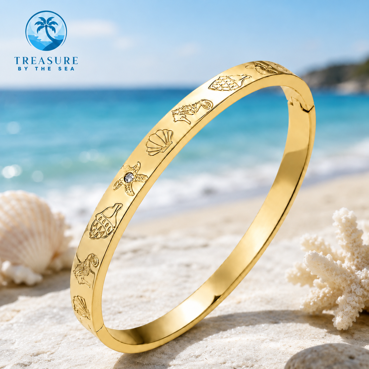 Ocean Keepsake Gold Bracelet