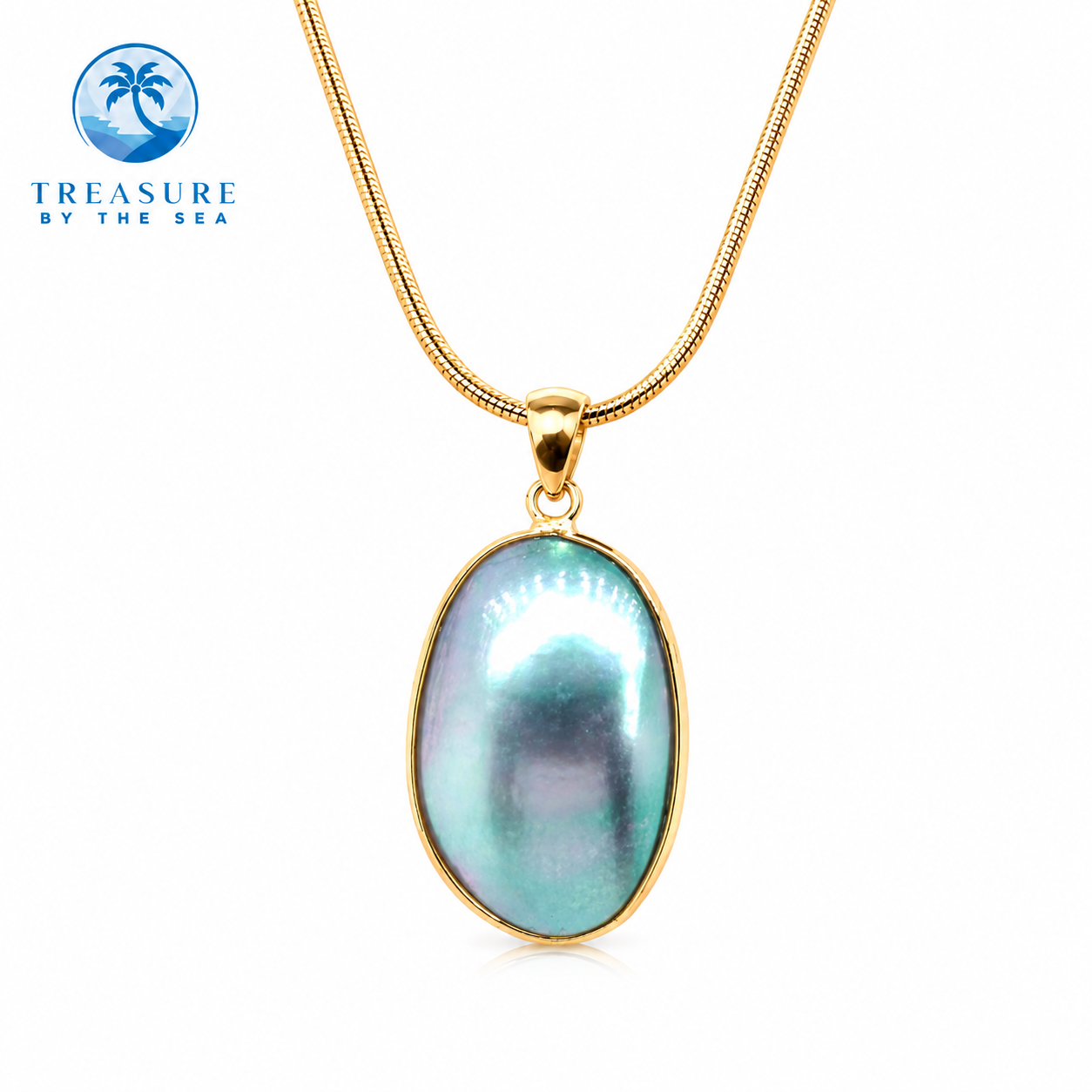Ocean Aura Necklace Gold