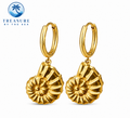 Nautilus Earrings Stainless Steel