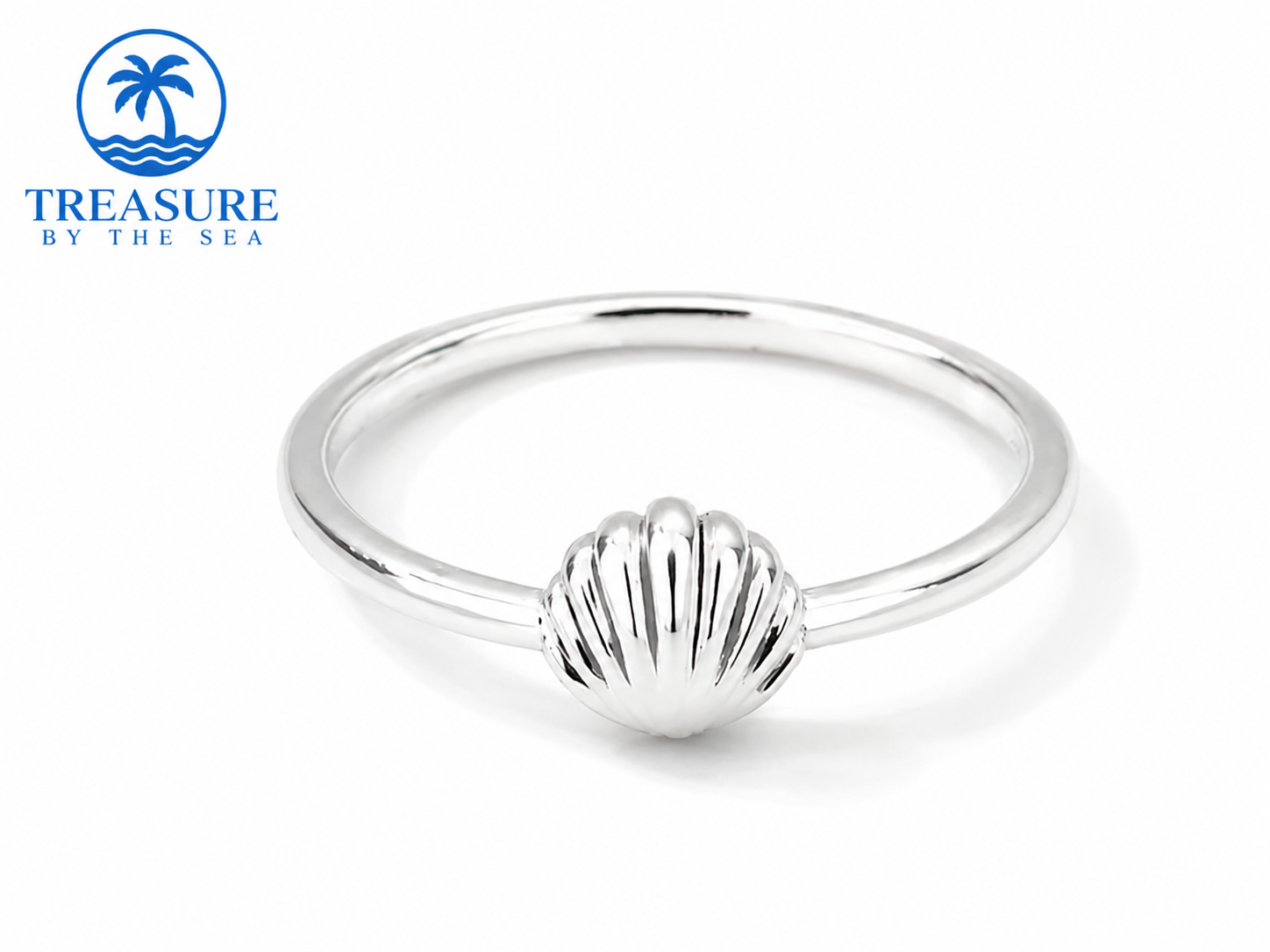 Silver Seashell Ring