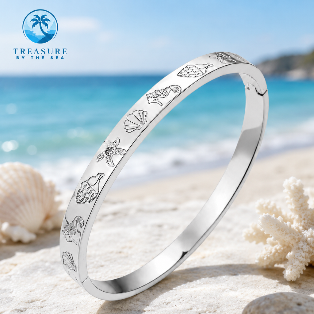Coastal Keepsake Bangle Silver