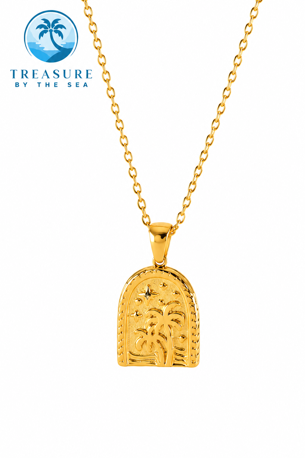 Coastal Paradise Golden Necklace