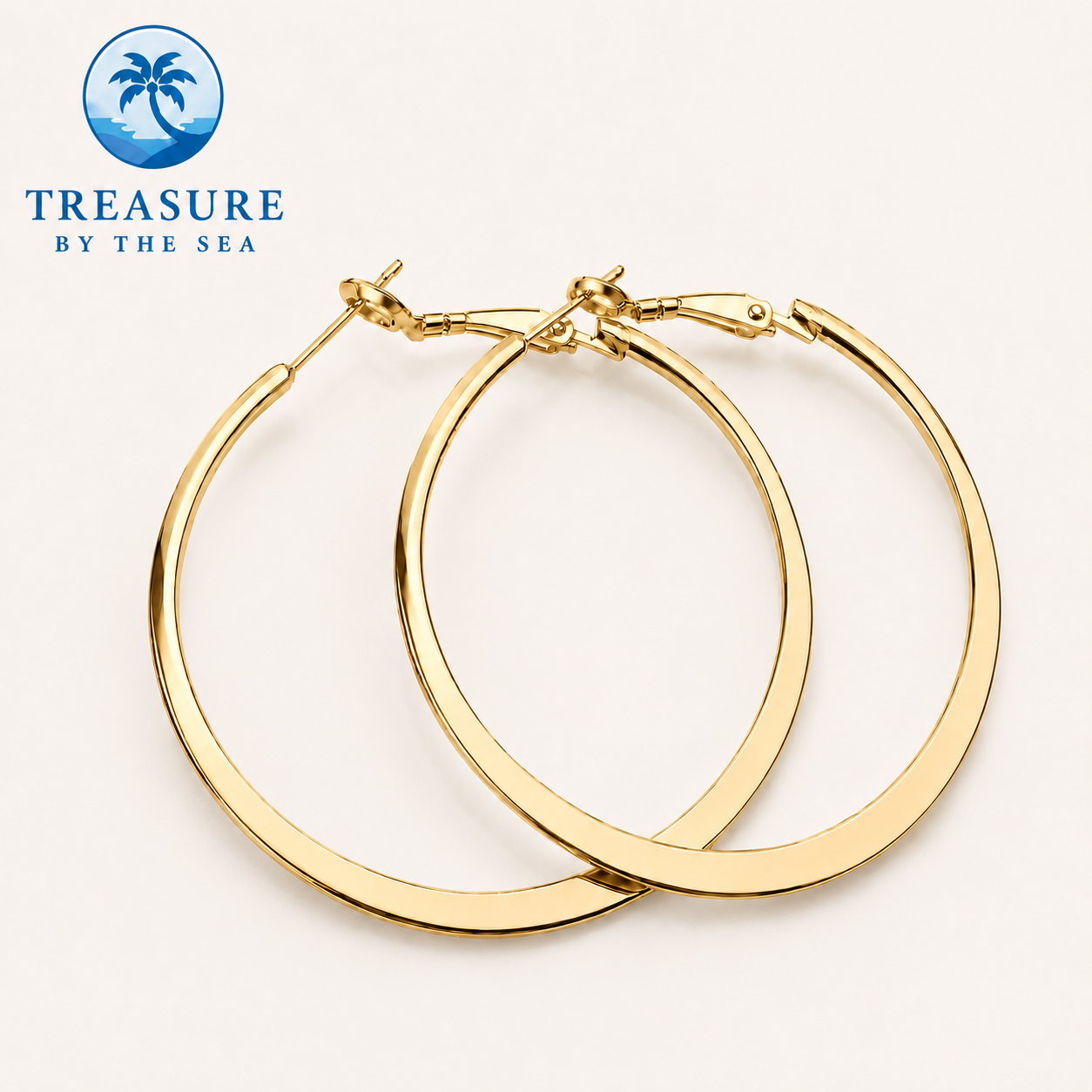 Gold Hoops Stainless Steel
