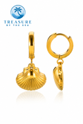 Seashell Earrings Stainless Steel