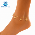 Starfish Stainless Steel Anklet
