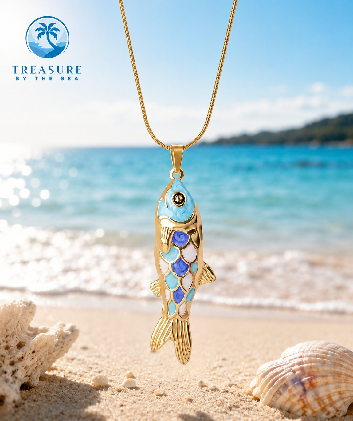 Ocean Tide Fish Necklace