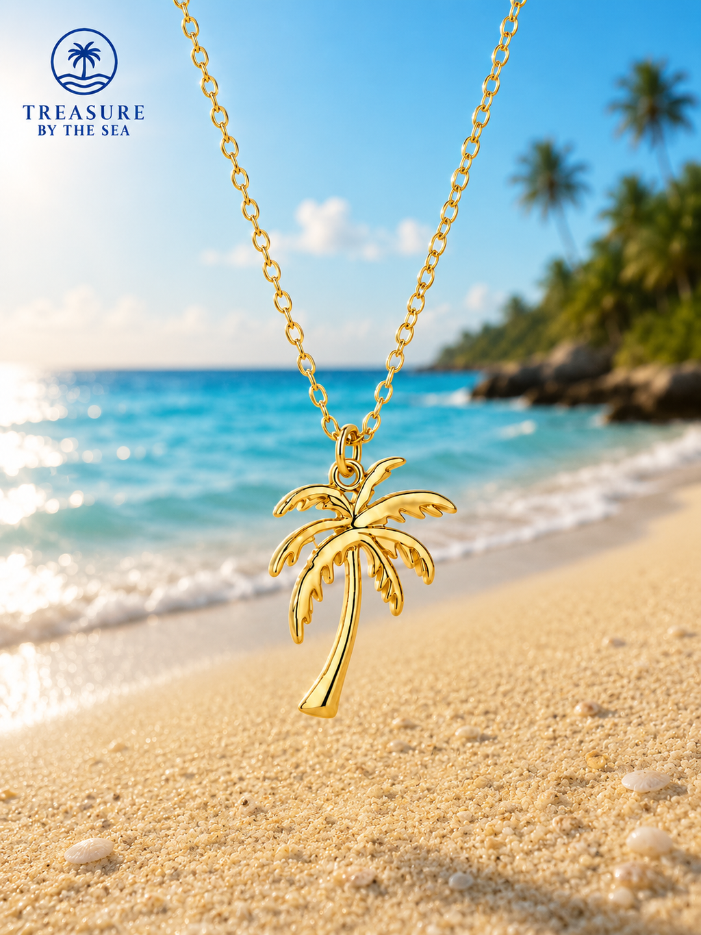 Island Breeze Gold Necklace Stainless Steel