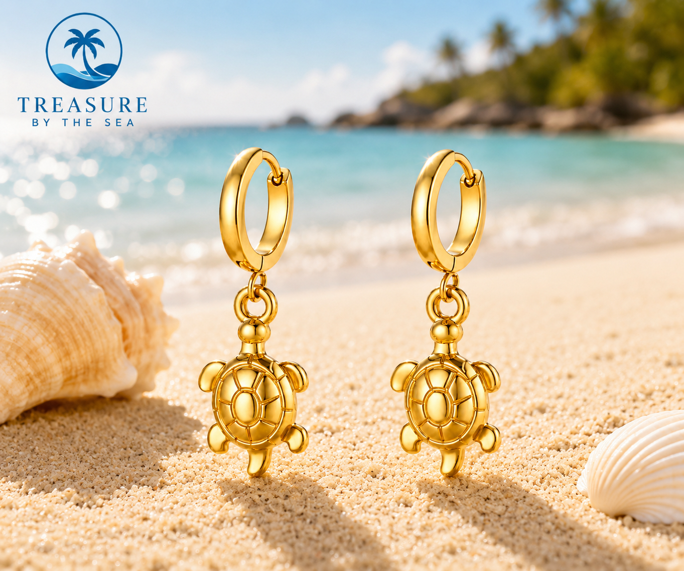 Turtle Earrings Stainless Steel