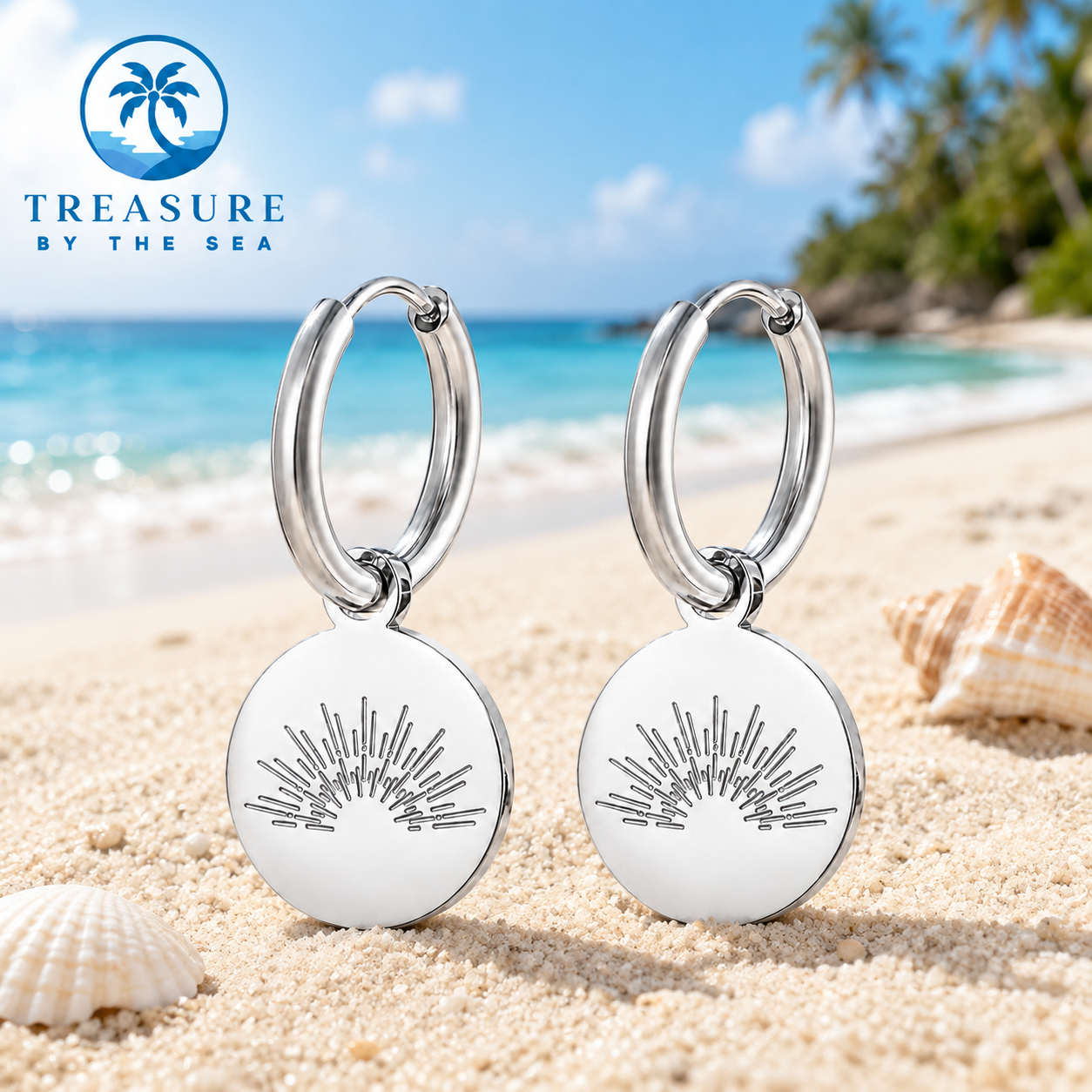 Coastal Sunrise Silver Earrings