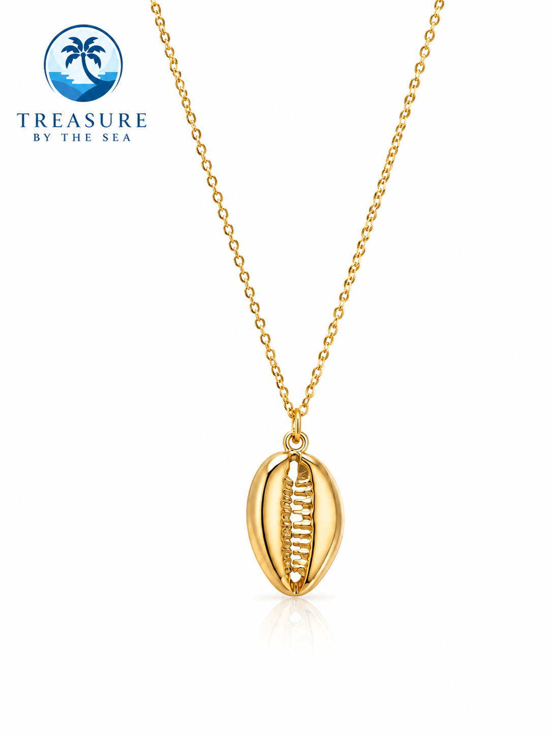 Cowrie Shell Stainless Steel Necklace