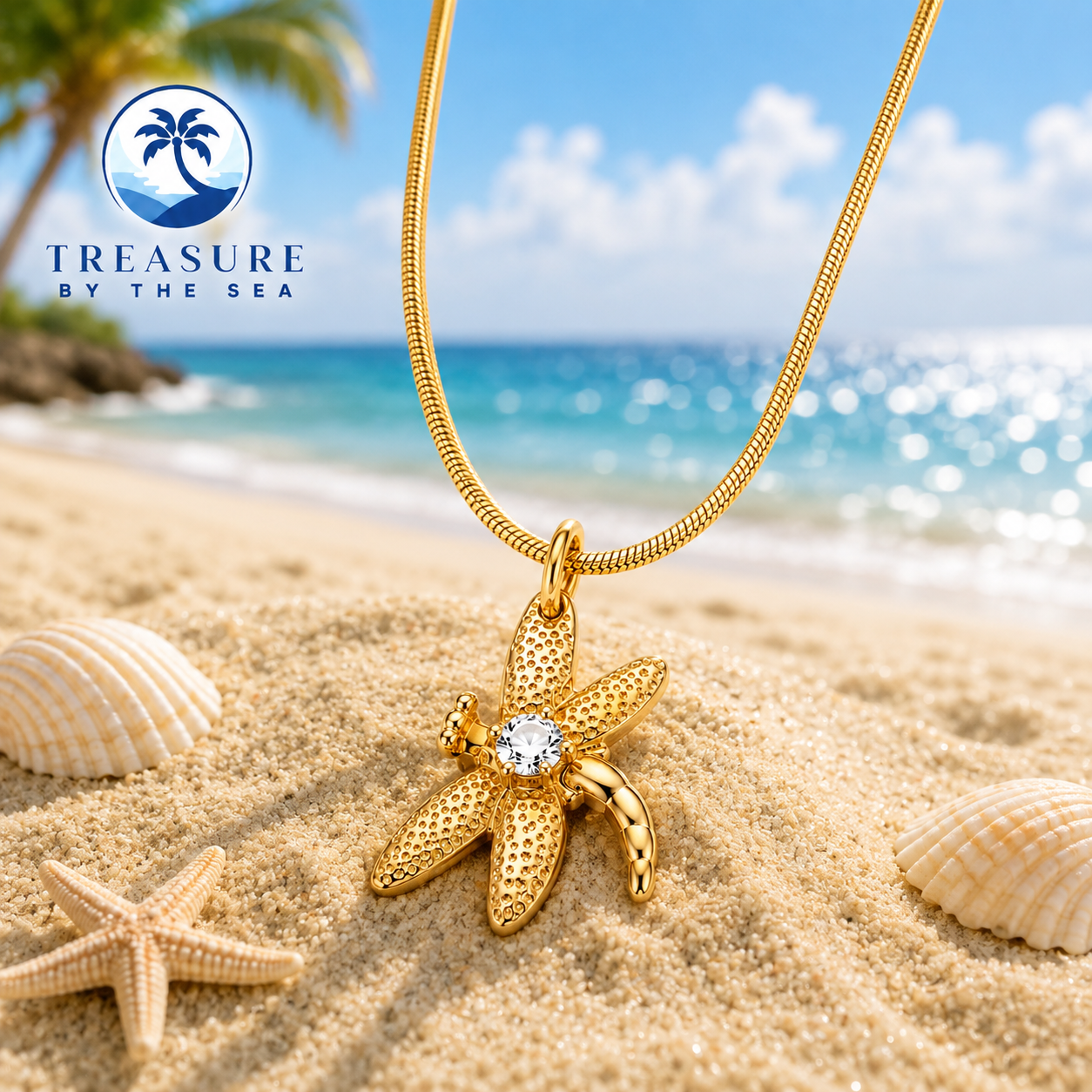 Sea Whisper Dragonfly Necklace