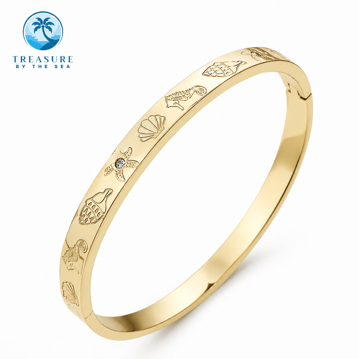 Ocean Keepsake Gold Bracelet