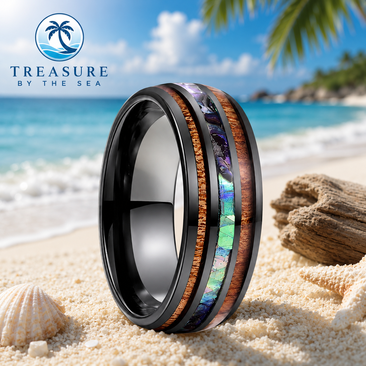 Black Ocean Drift Ring
