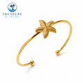 Starfish Cuff Bangle Gold