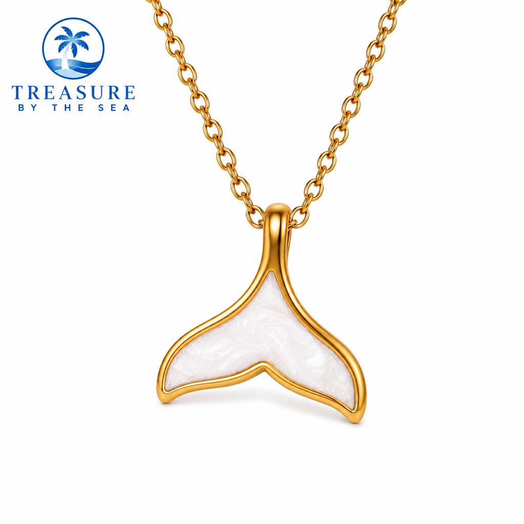 Pearl Tide Whale Necklace