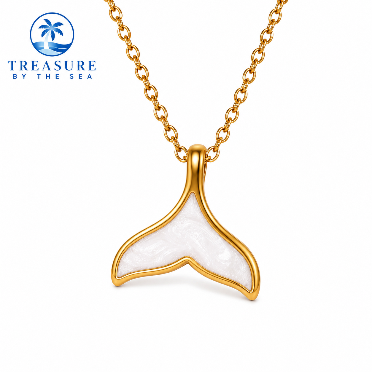 Pearl Tide Whale Necklace