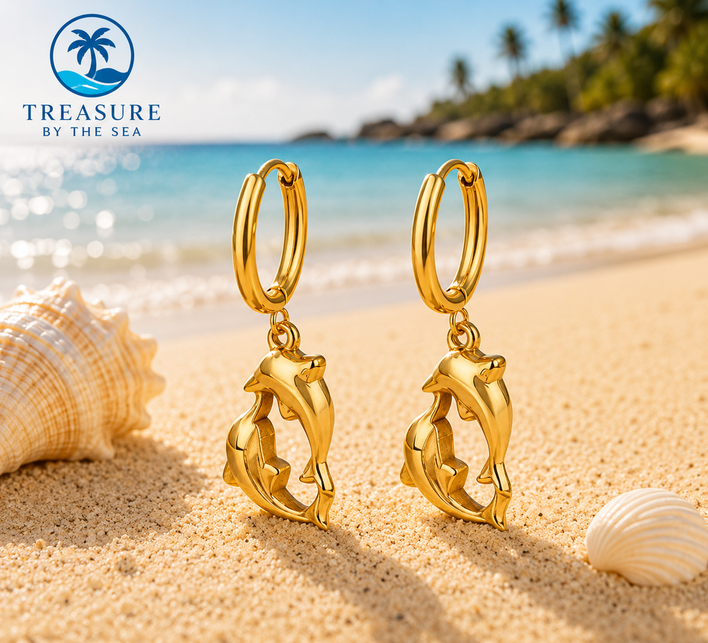 Dolphin Earrings Stainless Steel