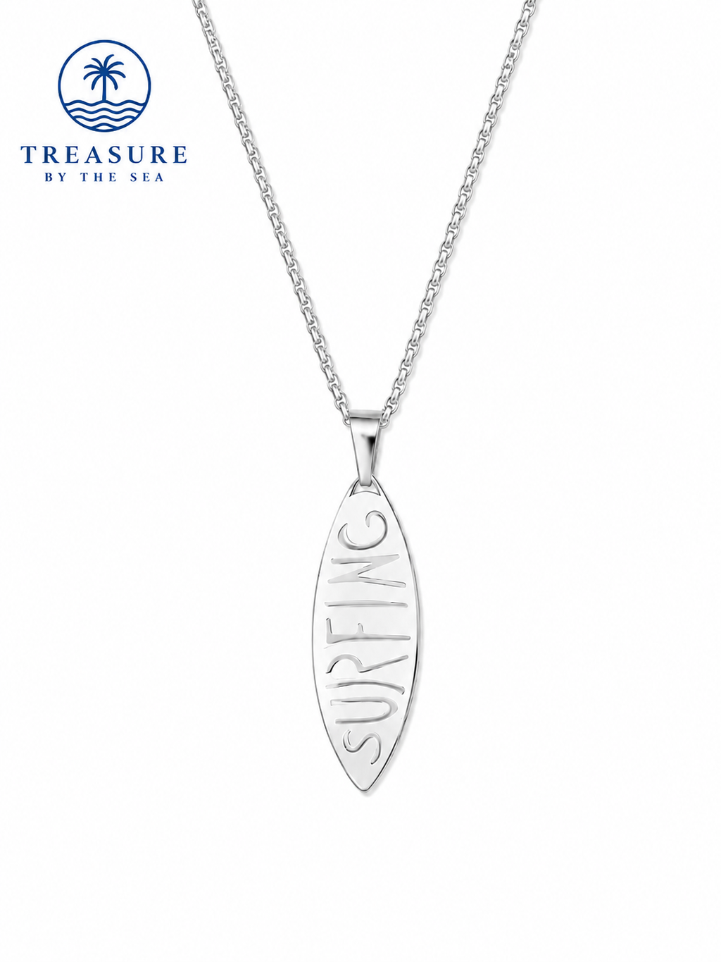 Surfing Pendant Necklace