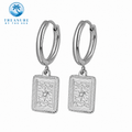Silver Celestial Drop Earrings