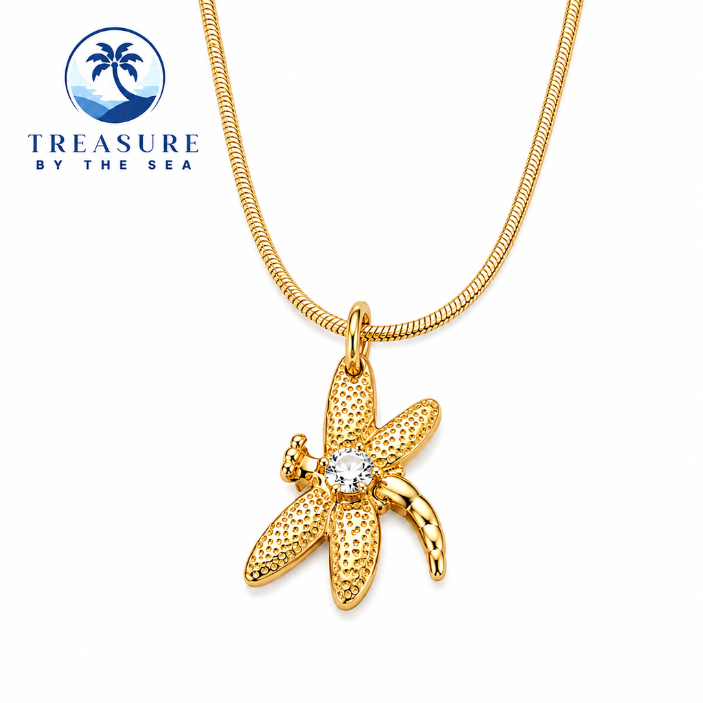 Sea Whisper Dragonfly Necklace