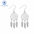 Sterling Silver Dreamcatcher Earrings Large
