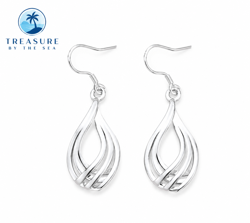 Silver Teardrop Earrings