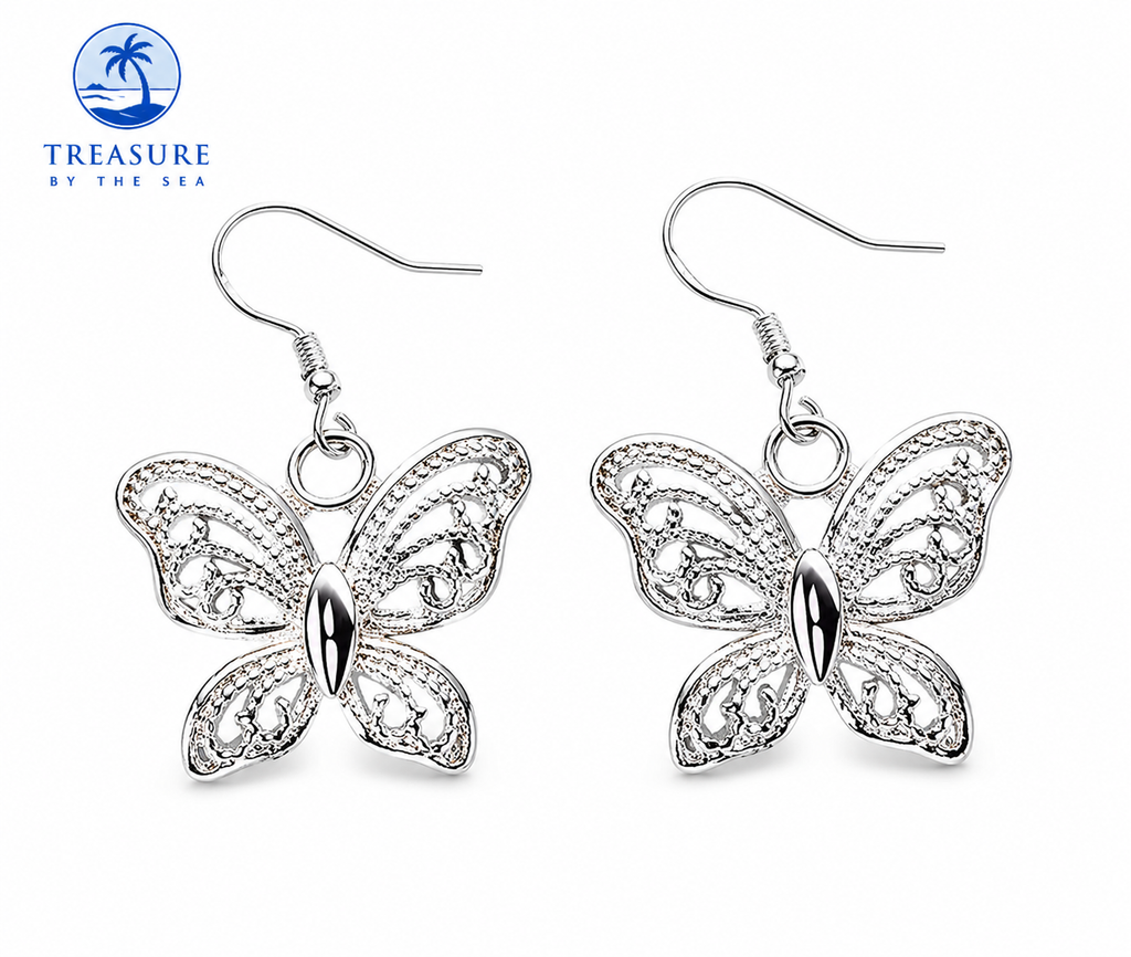 Sterling Silver Butterfly Earrings
