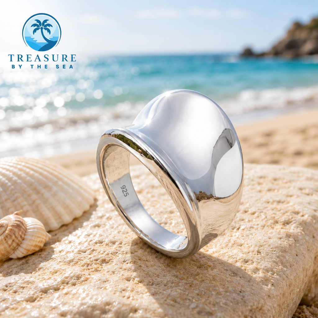 Sterling Silver Dome Ring