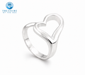 Sterling Silver Open Heart Ring