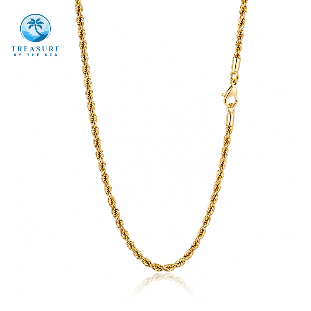 Stainless Steel Rope Chain Necklace