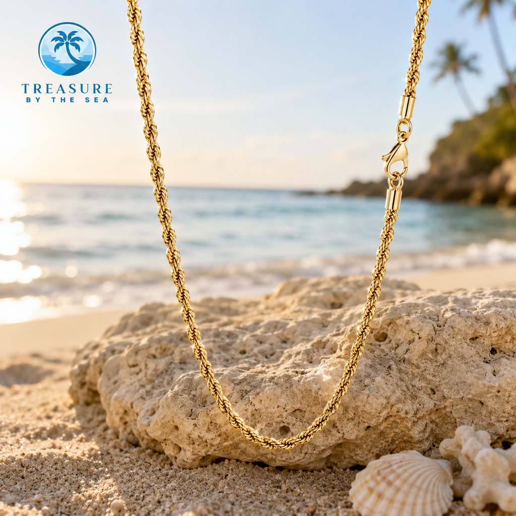 Stainless Steel Rope Chain Necklace