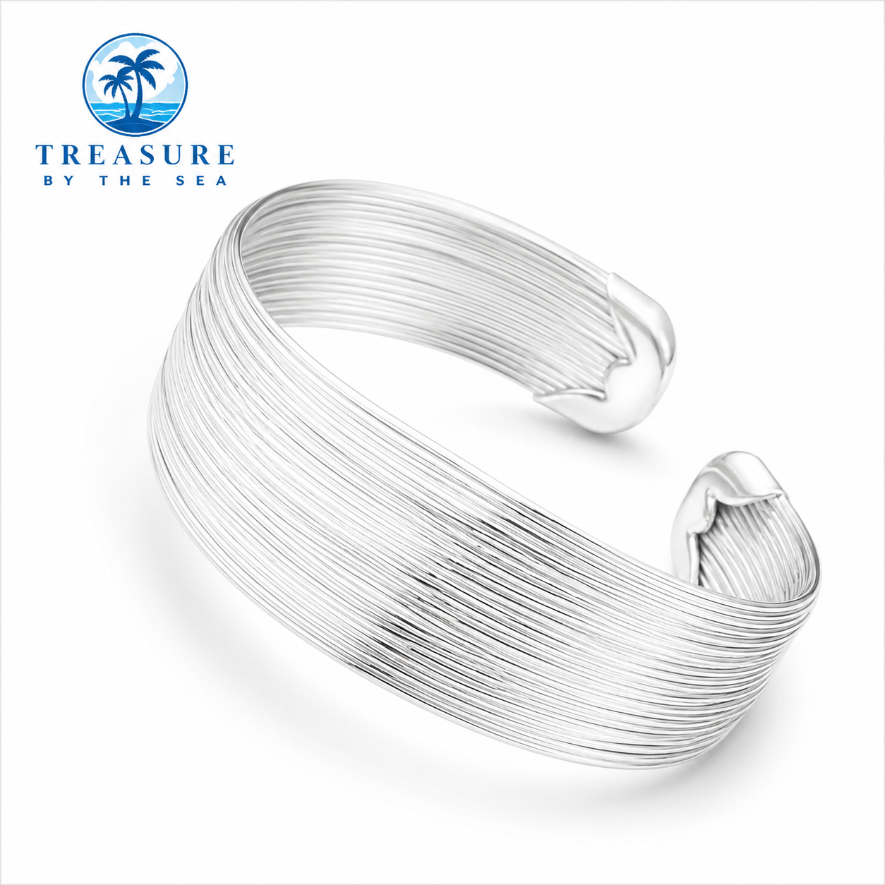 Sterling Silver Ocean Breeze Cuff Bracelet