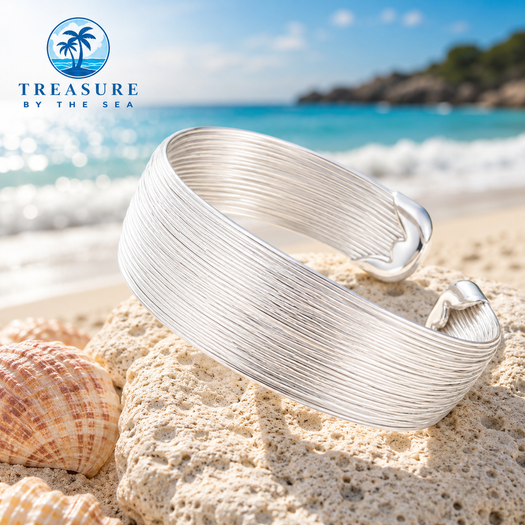 Sterling Silver Ocean Breeze Cuff Bracelet