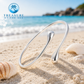 Sterling Silver Ocean Dew Cuff Bracelet