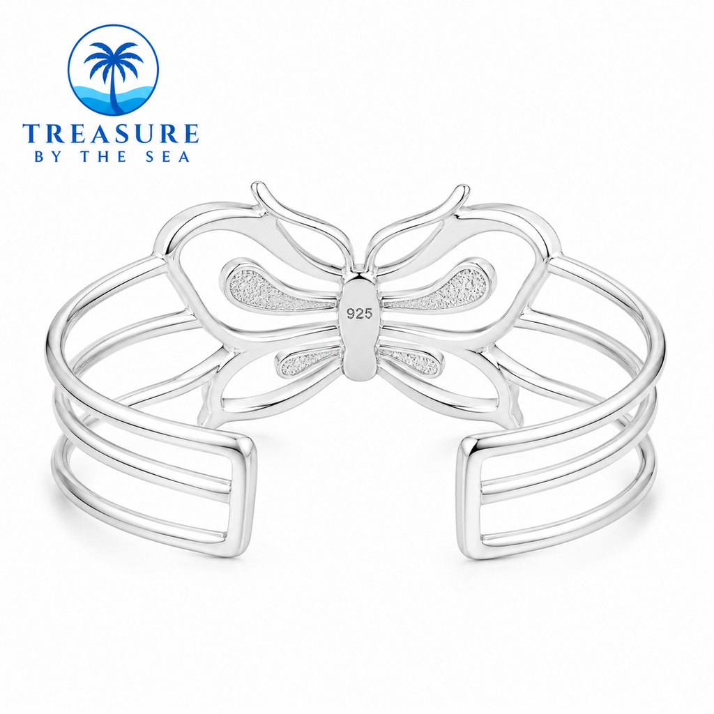 Sterling Silver Butterfly Cuff