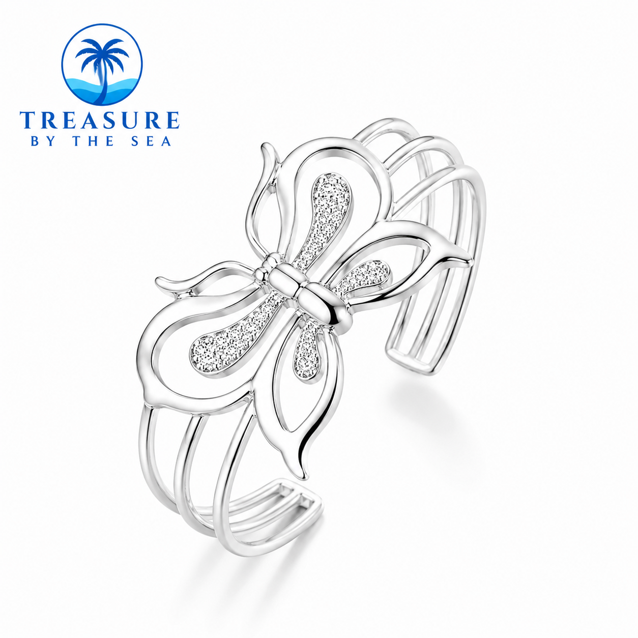 Sterling Silver Butterfly Cuff