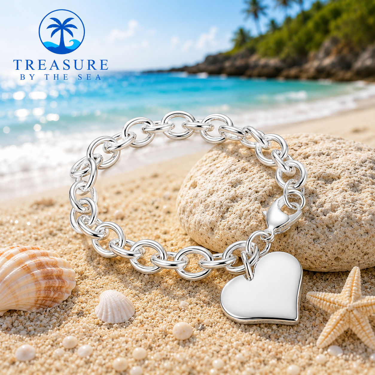 Sterling Silver Heart of the Tide