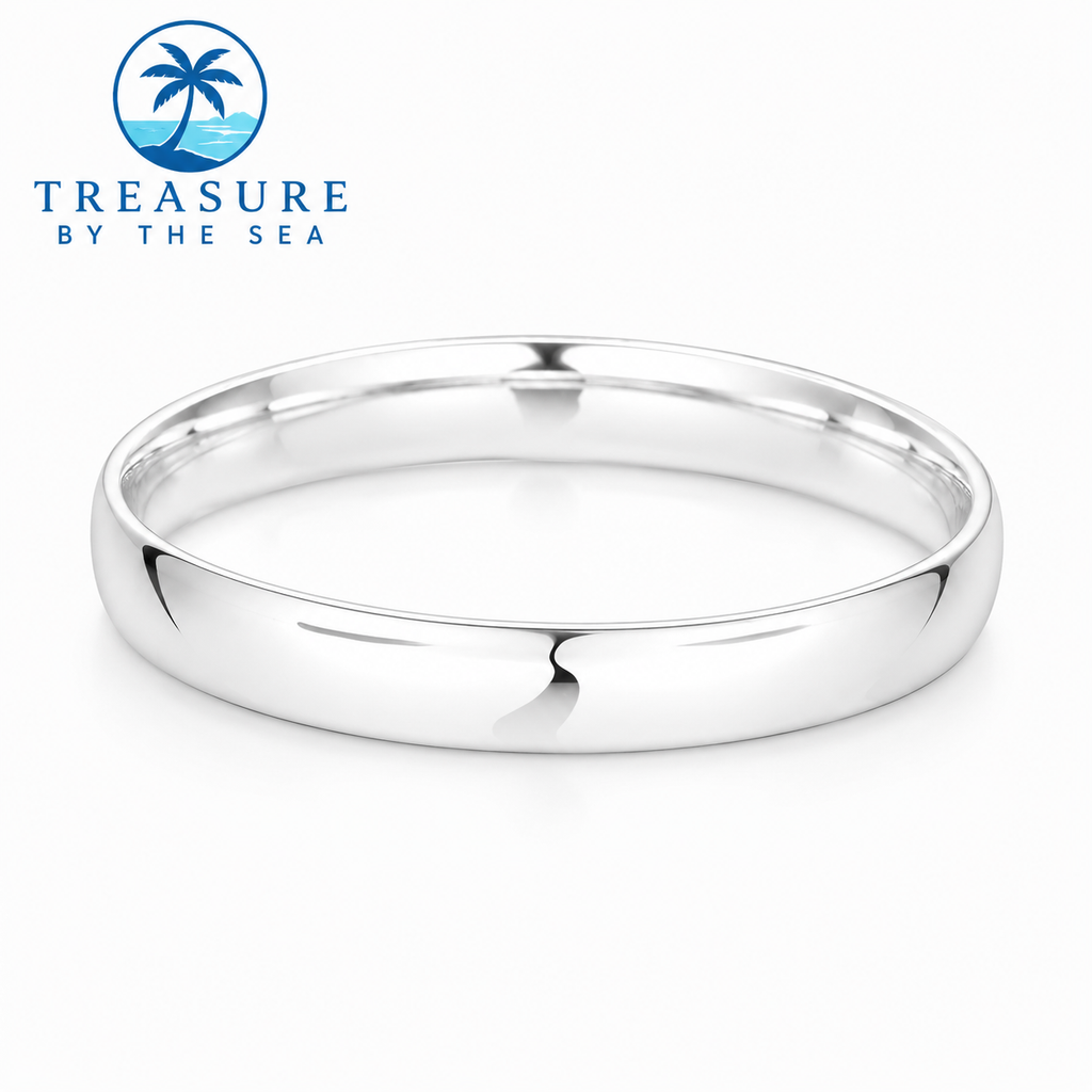 Sterling Silver 10mm Smooth Bracelet